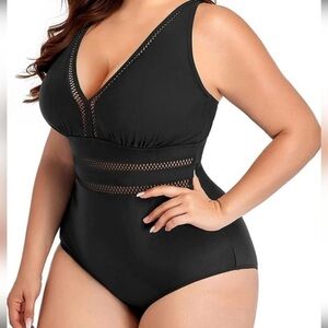 Daci Women’s Classic‎ One Piece Black Swimsuit